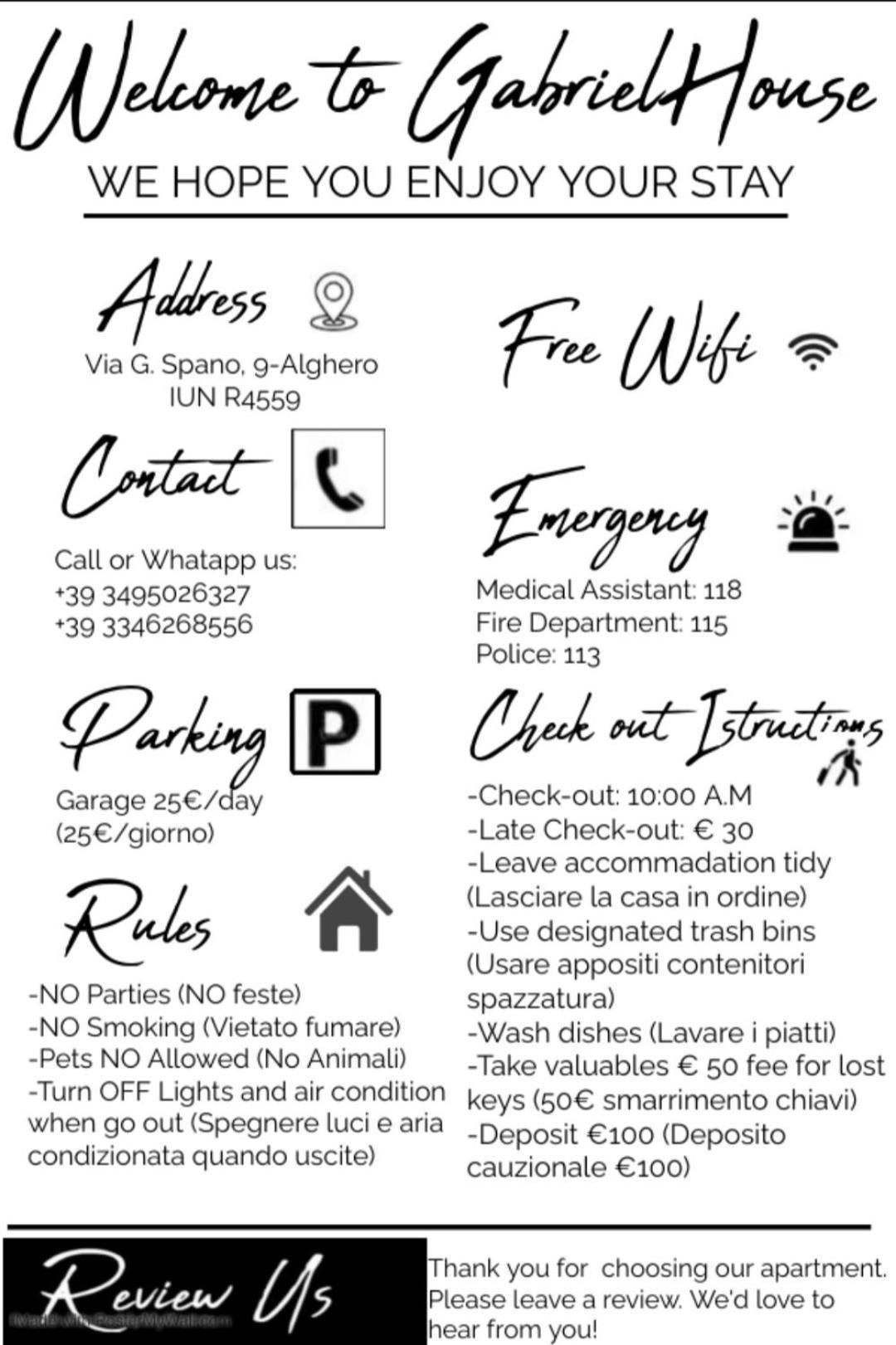 Gabrielhouse Apartment Alghero Ngoại thất bức ảnh